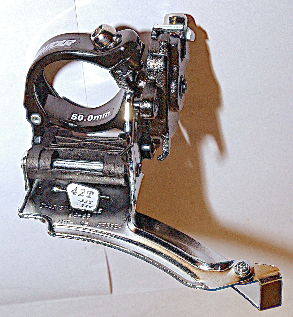 SR Suntour Triple Front Derailleur 34.9mm 42/32/22T Dual Pull Model 42T-C5DFG324