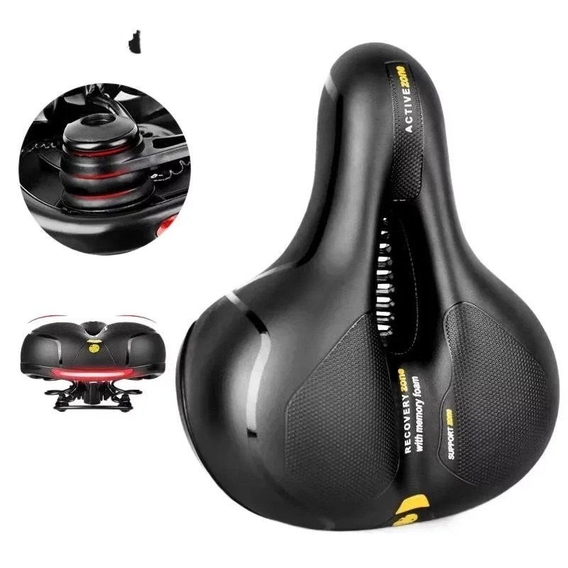 Extra Wide Big Bum Bike Bicycle Saddle Seat Gel Cushion Sporty Soft Comfort Pad