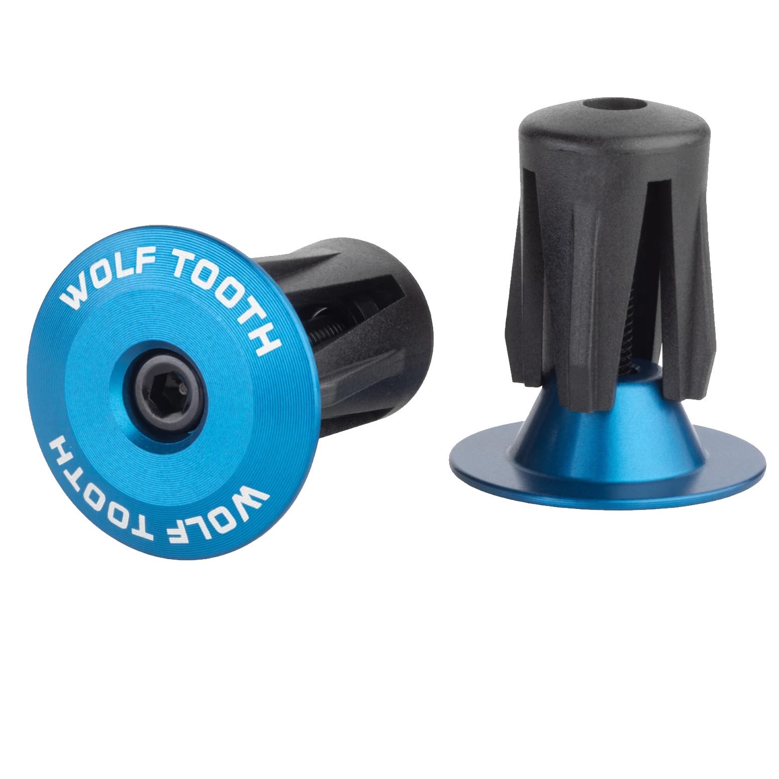 Wolf Tooth Components Alloy Bar End Plugs – Blue