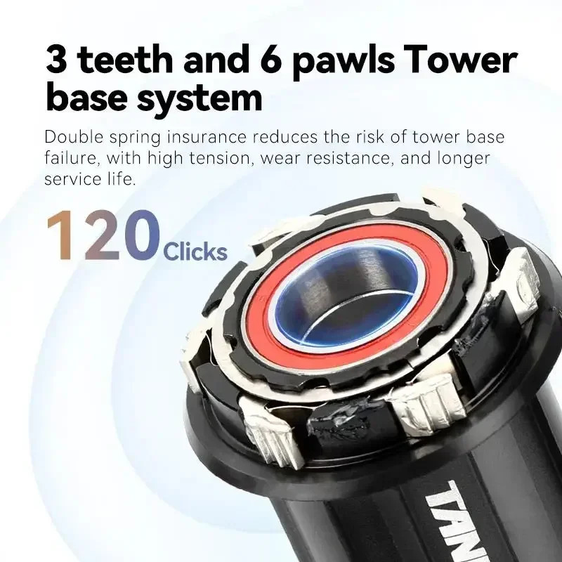 MTB 120 Click Hub 6 Bearing Bike Front Rear 32 36 Holes Disc Brake QR Bicycle Ma