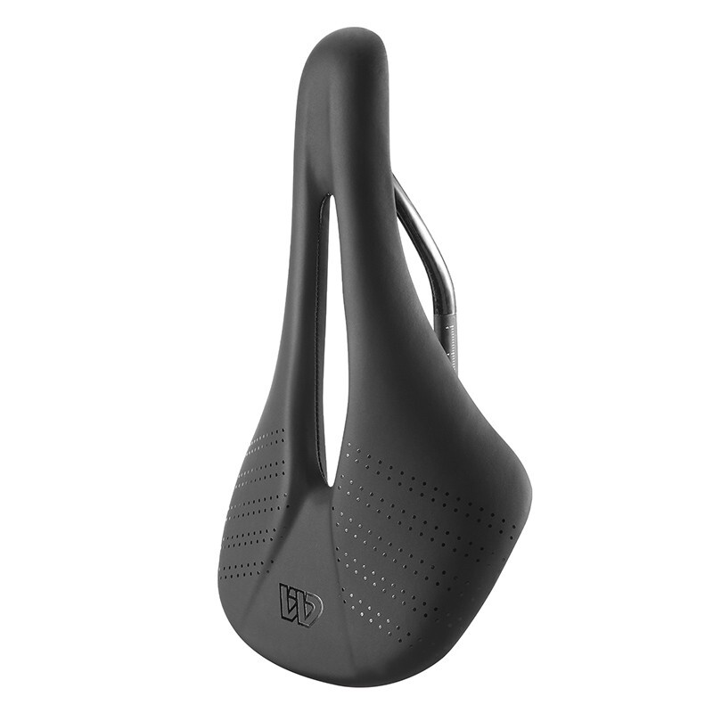 WEST BIKING Leather Carbon Fiber Road Bike Saddle Racing Bicycle Saddle Black