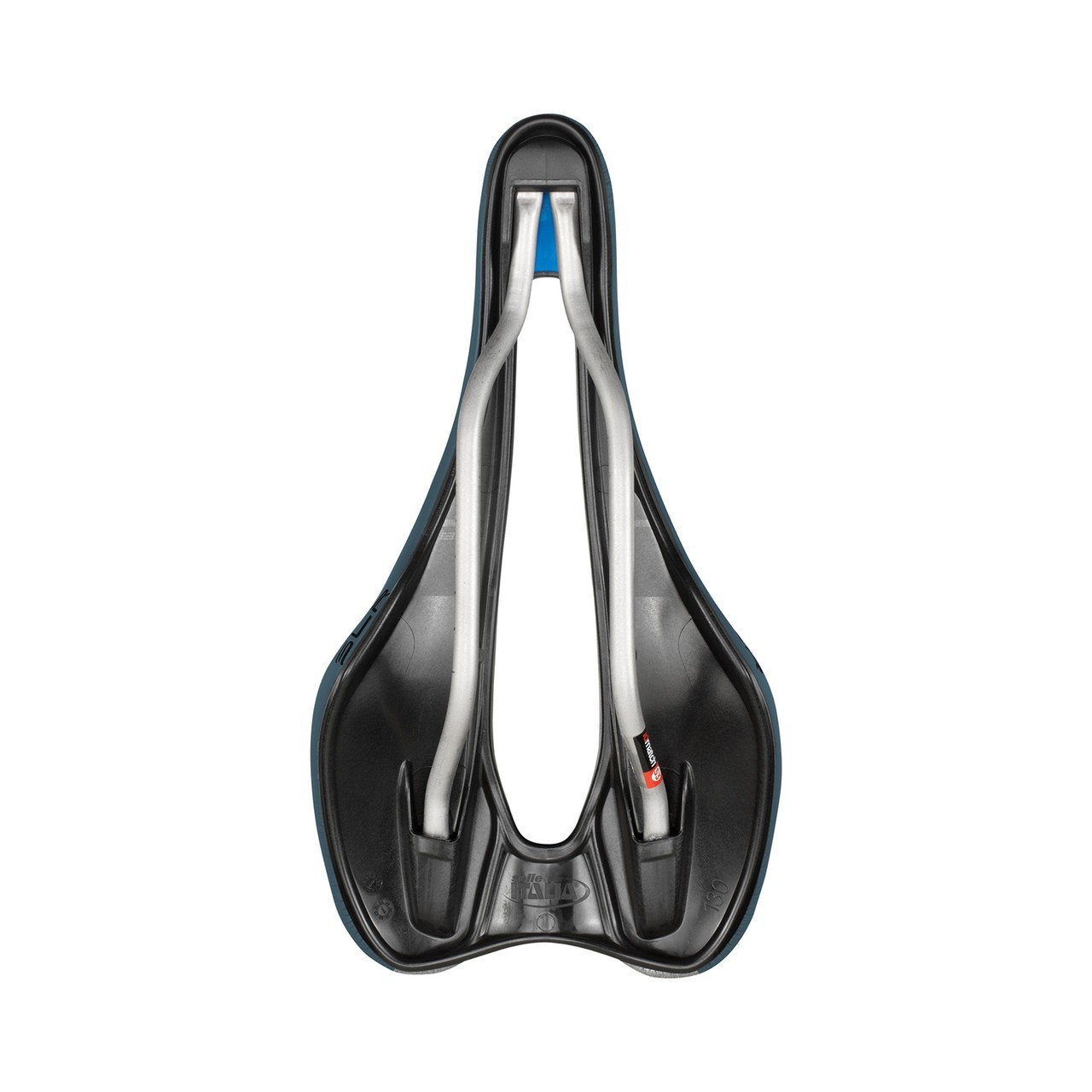 Selle Italia saddle SLR Boost Gravel TI316 rails Superflow S3 130mm 248mm BLUE