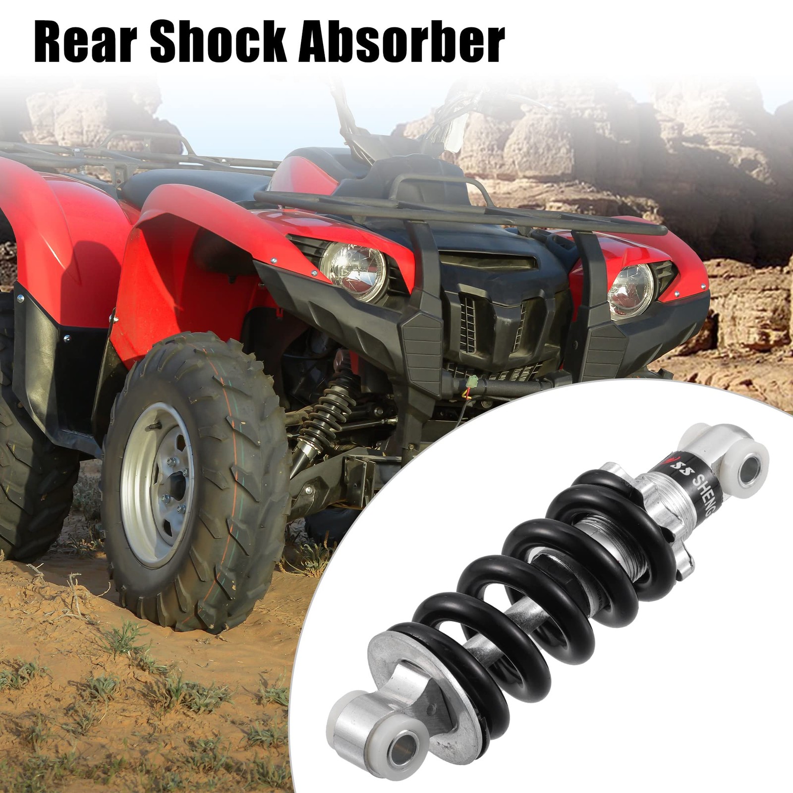 X AUTOHAUX Rear Shock Absorber 150mm 1500LBS Rear Shock Damper for Mountain Fold