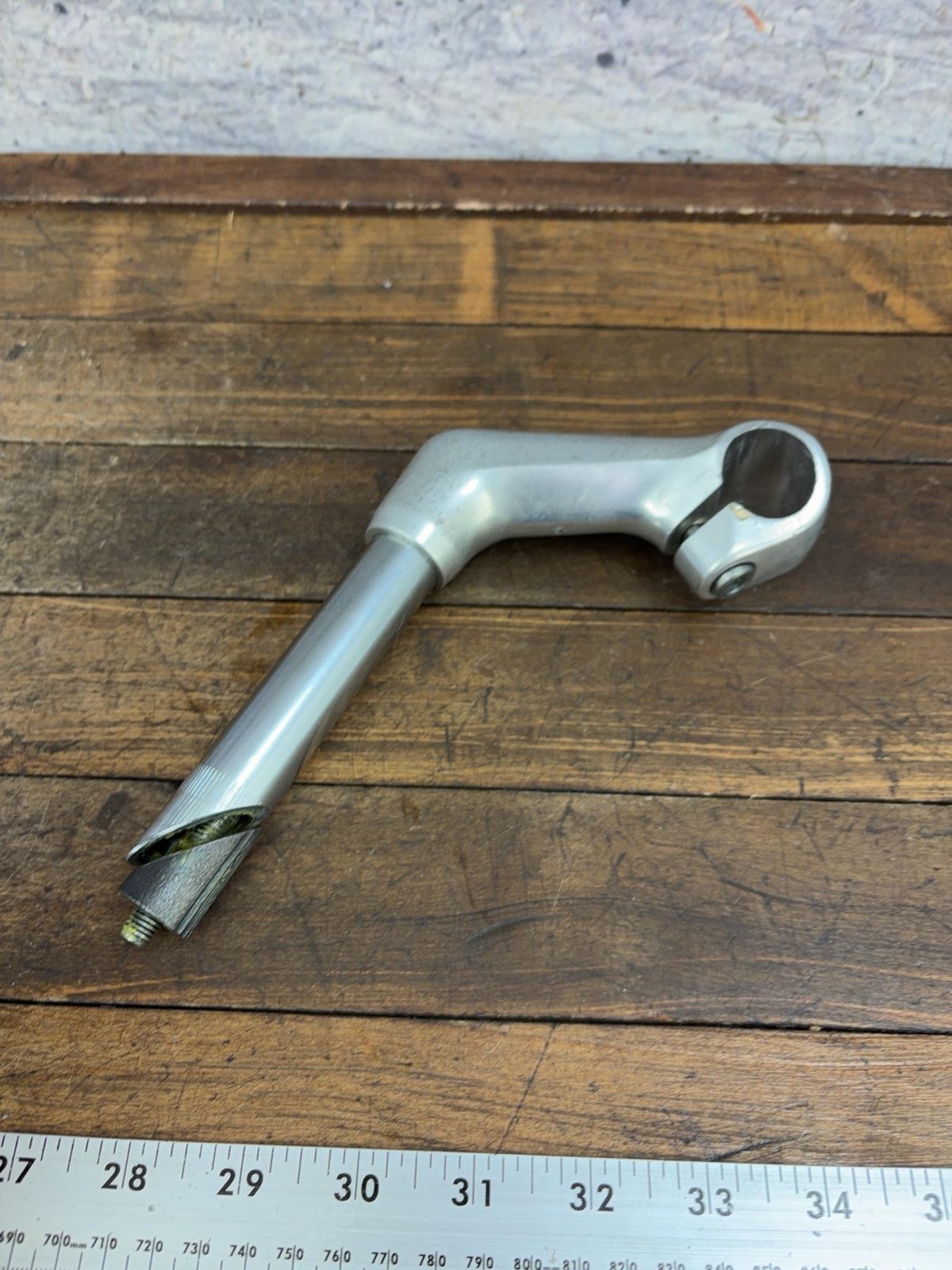 Vintage Sakae MT Quill Stem 22.2 5.4 Clamp Silver Japan Riser MTB Bar Cafe Bike