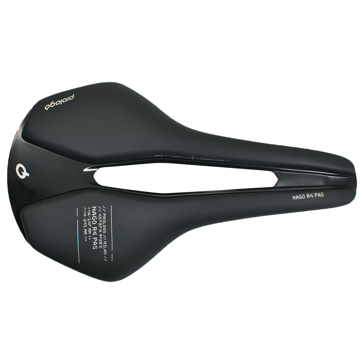 Prologo Nago R4 PAS 147 Tirox Rail Road Saddle , Black