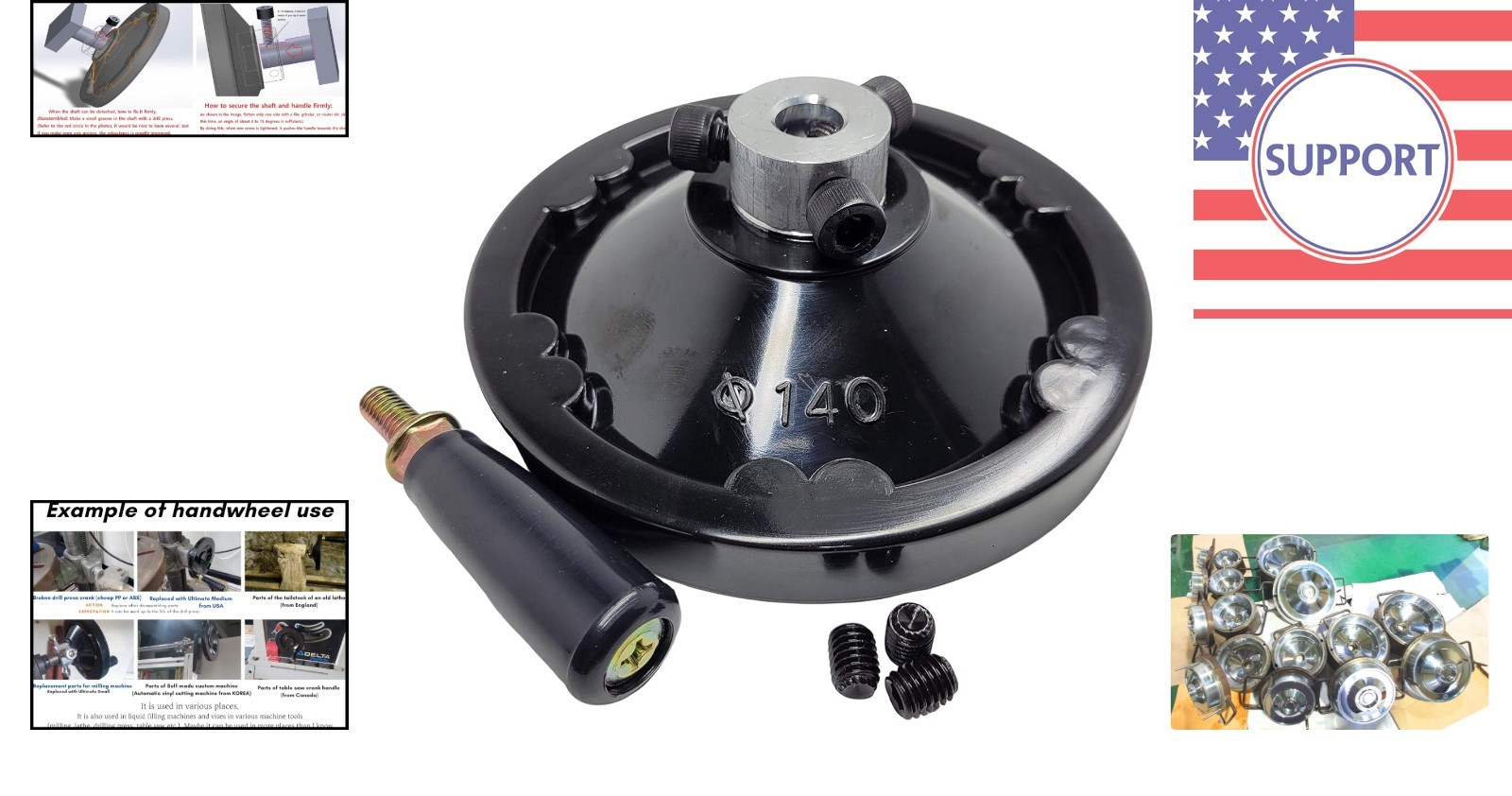 Classic 5.5″ Revolving Handwheel with 1/2″ Bore – Lifetime Included