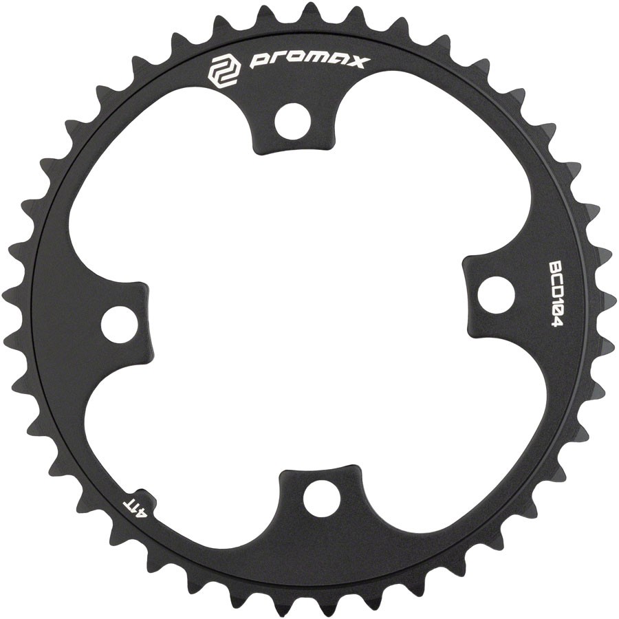 Promax 4-Bolt Chainring – 41t, 104 BCD, Black