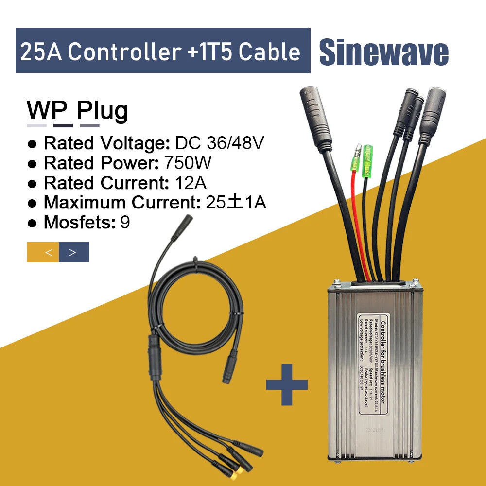 E-bike Controller 36V48V 250W-1000W Squarewave/Sinewave Controller Waterproof