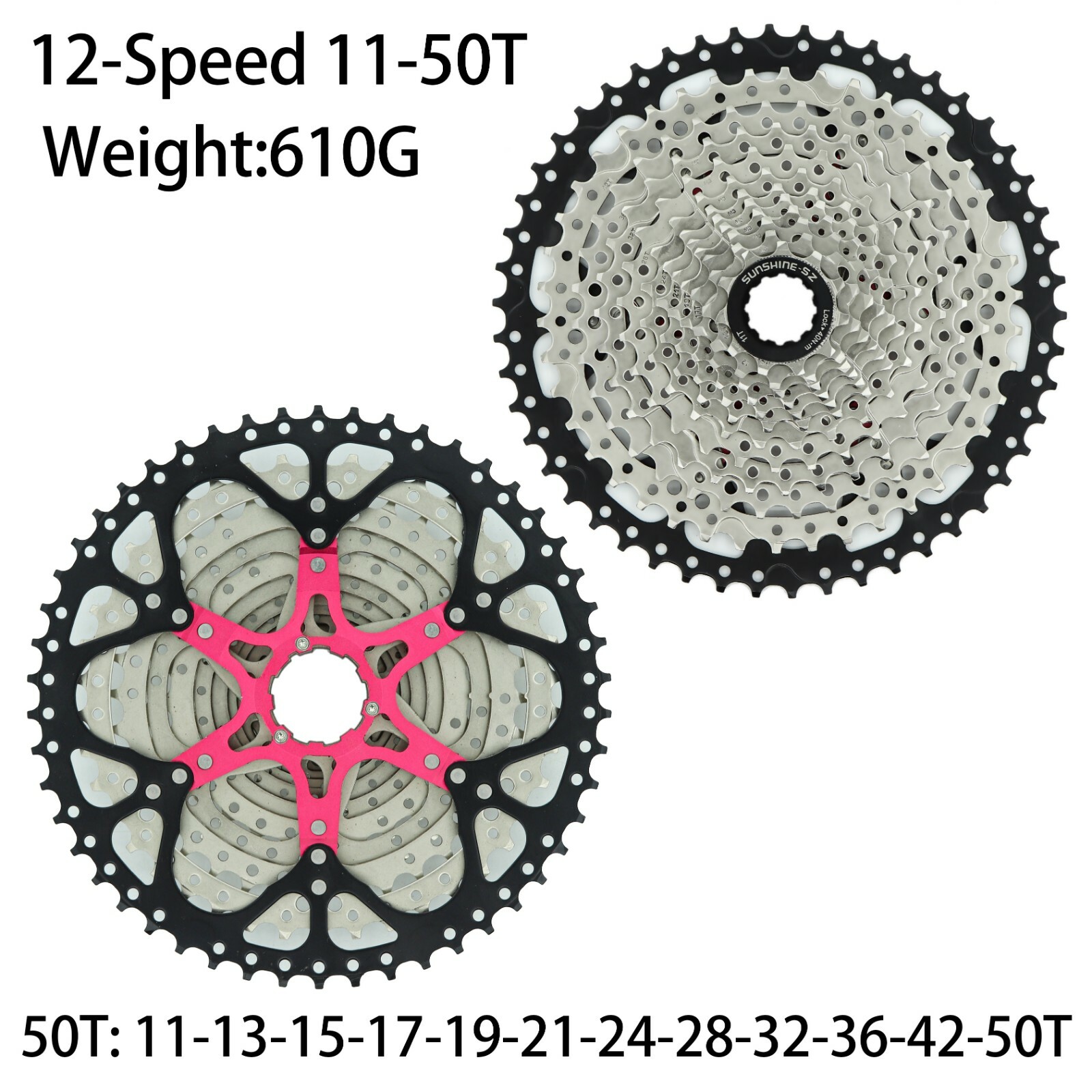 SHIMANO DEORE M6100 12 Speed MTB Groupset 170/175mm Sunshine 11-50/52T KMC CHAIN