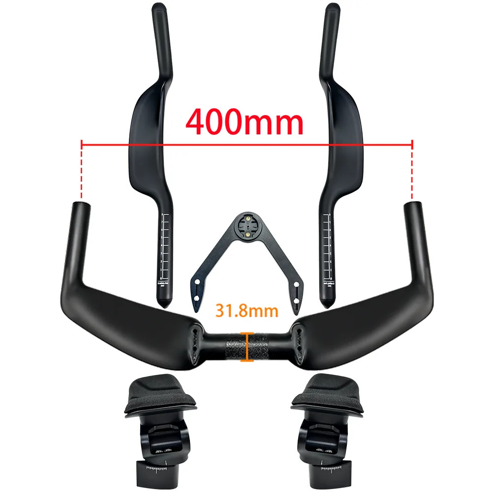 Carbon Bicycle Rest TT Handlebar Extension Triathlon Time Trial Cycling Parts