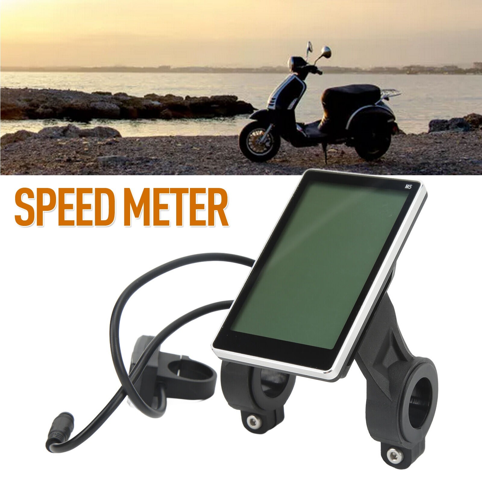 24V 36V 48V 60V E-Bike Electric Scooter Speed Meter Screen LCD Display New