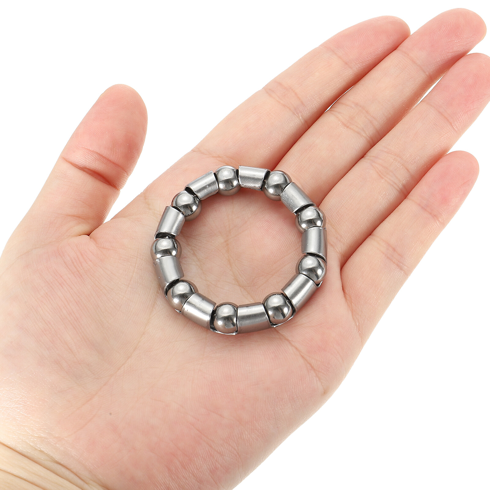Bike Ball Crank Bearing 45mm x 9 Balls, 4 Pack Bicycle Bearings, Silver