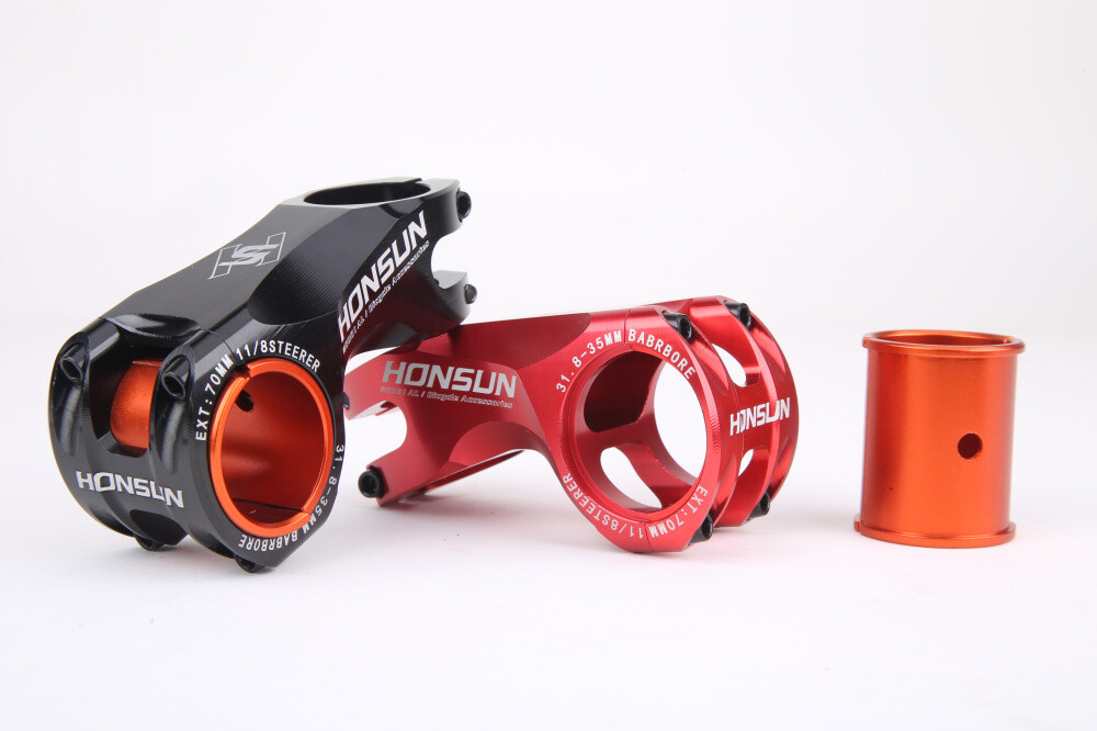 Bicycle Stem -17° CNC Aluminum Alloy Stem MTB XC AM Road Bike Short Stem 70mm