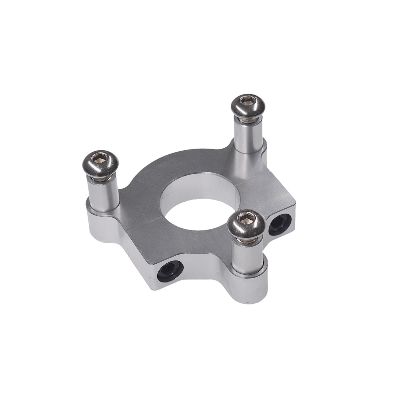 Silver 1″ 25mm / 1.5″ 38mm CNC Adapter Fits 49cc 50cc 66cc 80cc Motorized Bike.