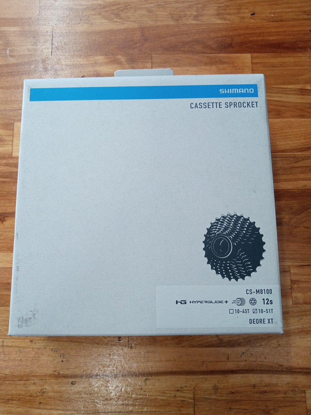 Shimano XT CS-M8100 12-Speed Cassette 10-51T Silver/Black