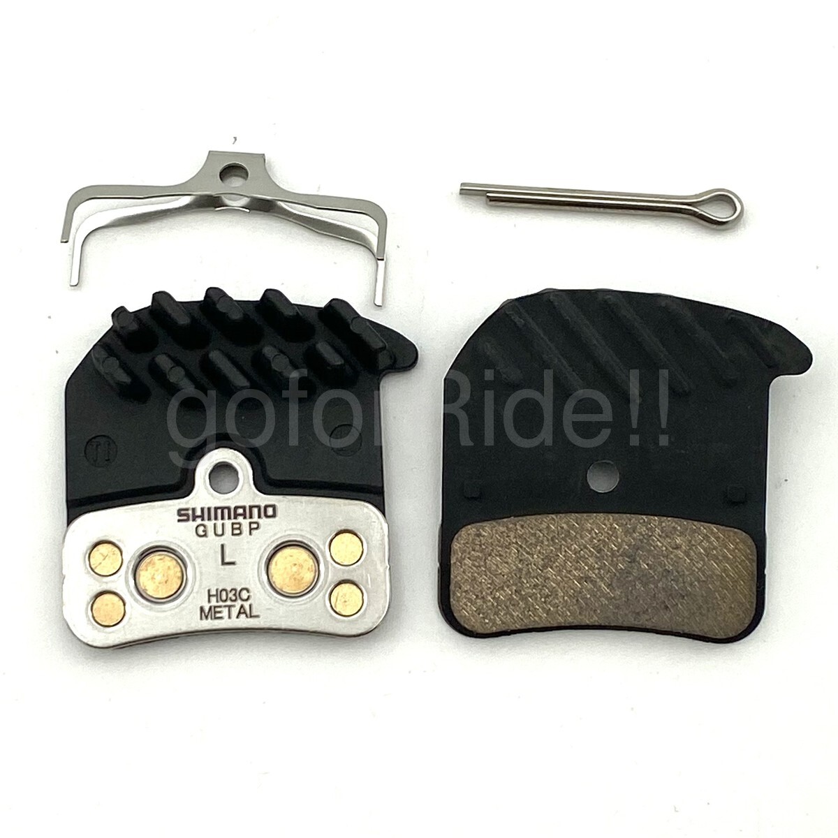 Shimano XT M8020,SAINT M820 ZEE M640 Meta l4-Piston Brake Pad H03C+Spring w/Fin