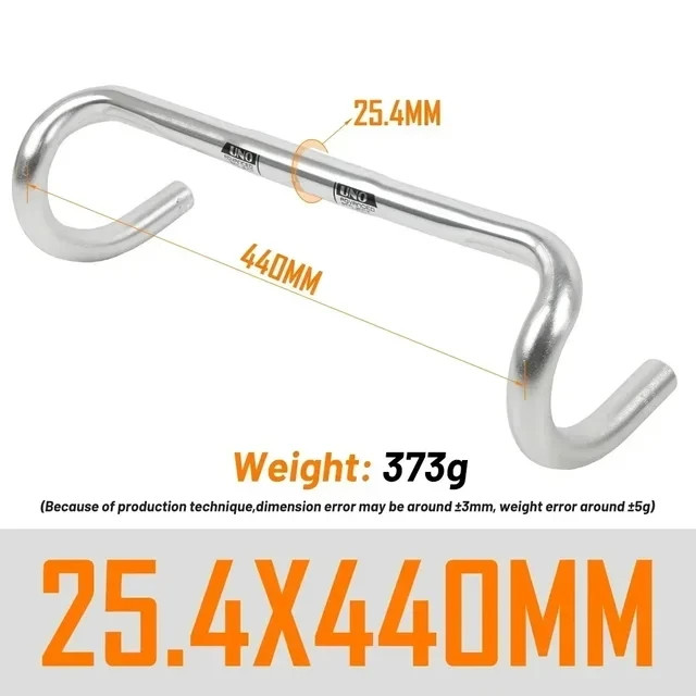 UltraLight Road Bike Handlebar Bent Bar 25.4/31.8MM 360/380/400/420/440/460MM