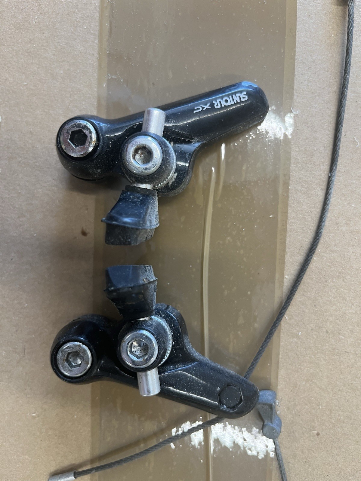 Suntour XC Front & Rear Cantilever Brake Set Pedersen self energizing