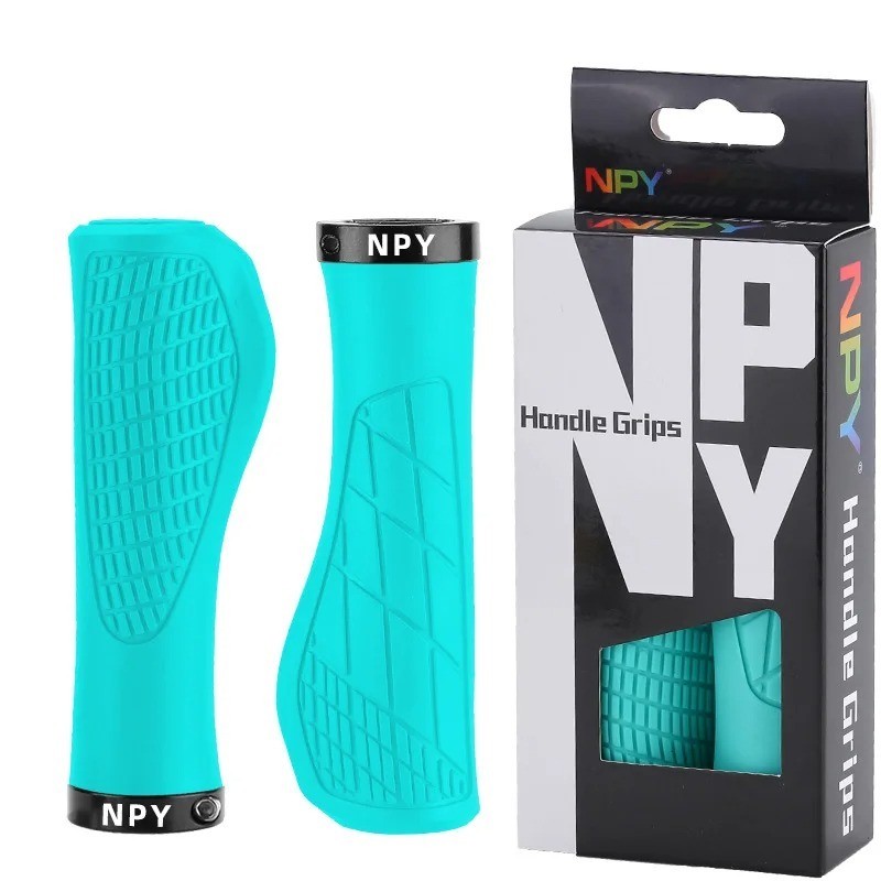 Bicycle Handlebar Grip Lock On Mountain Bike Grip Soft Rubber MTB Cuffs 22.2mm