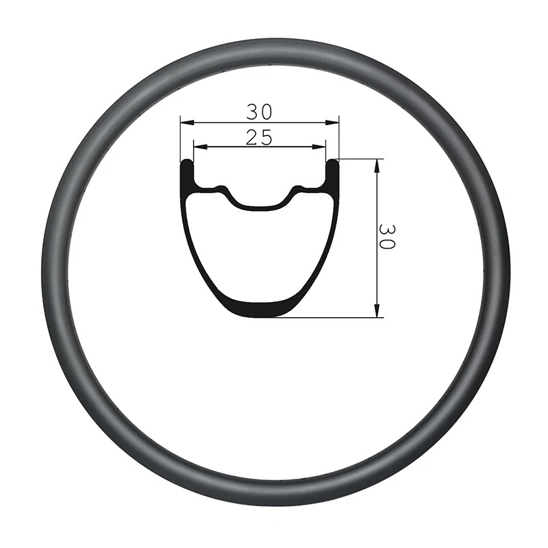 Light Weight Mtb Bike Carbon Rim 29inch Width 30mm Asymmetric UD Matte Glossy
