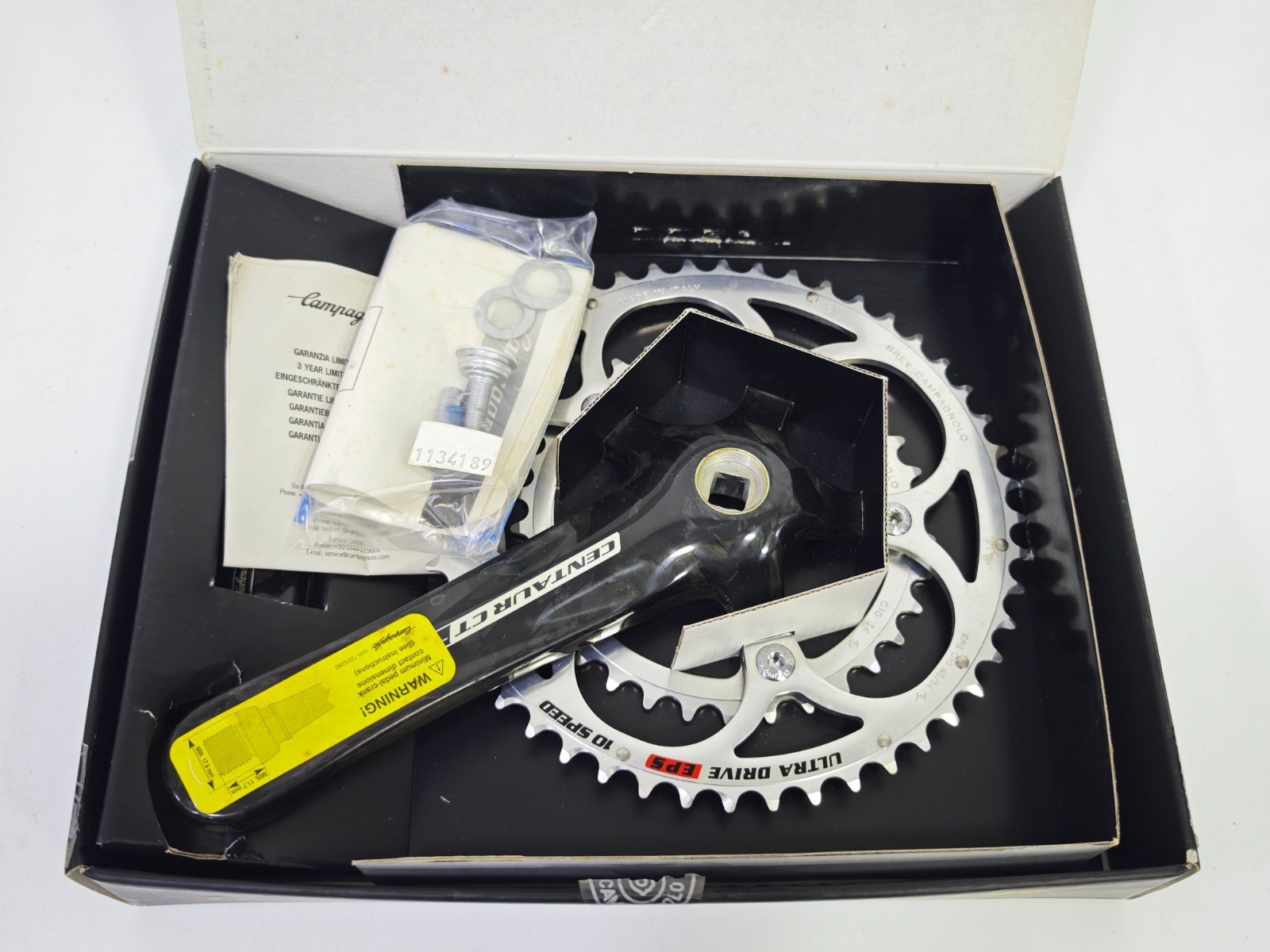 Campagnolo Centaur Carbon Crankset 10 Speed Square Taper Compact (CT) FC5-CE