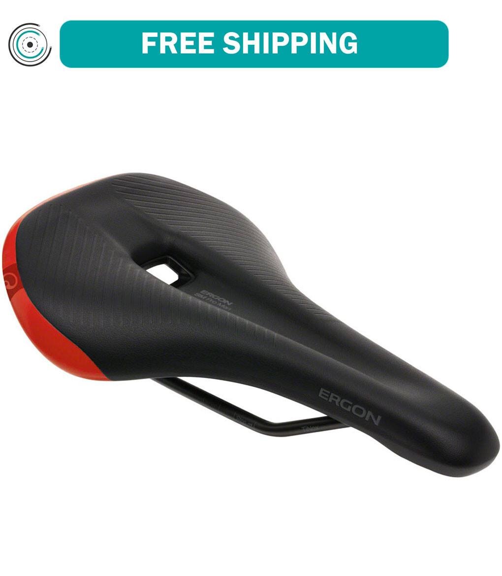 Ergon SM Pro Saddle – Risky Red Micfrofiber Cover Topeak QuickClick Adaptor
