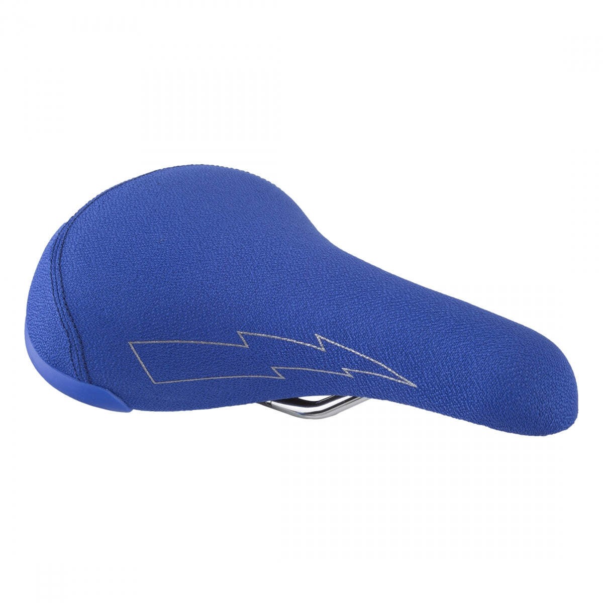 SE Bikes Flyer Bu Wh BMX 155mm Steel Rail Saddle Blue/White/Chrome