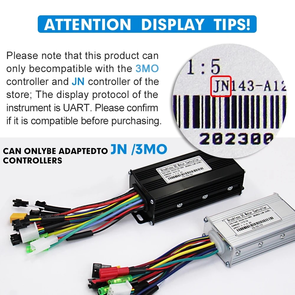 Ebike Display S866 S900 GD01 UKC1 UKC3 – SM/WP Plug LCD SUK
