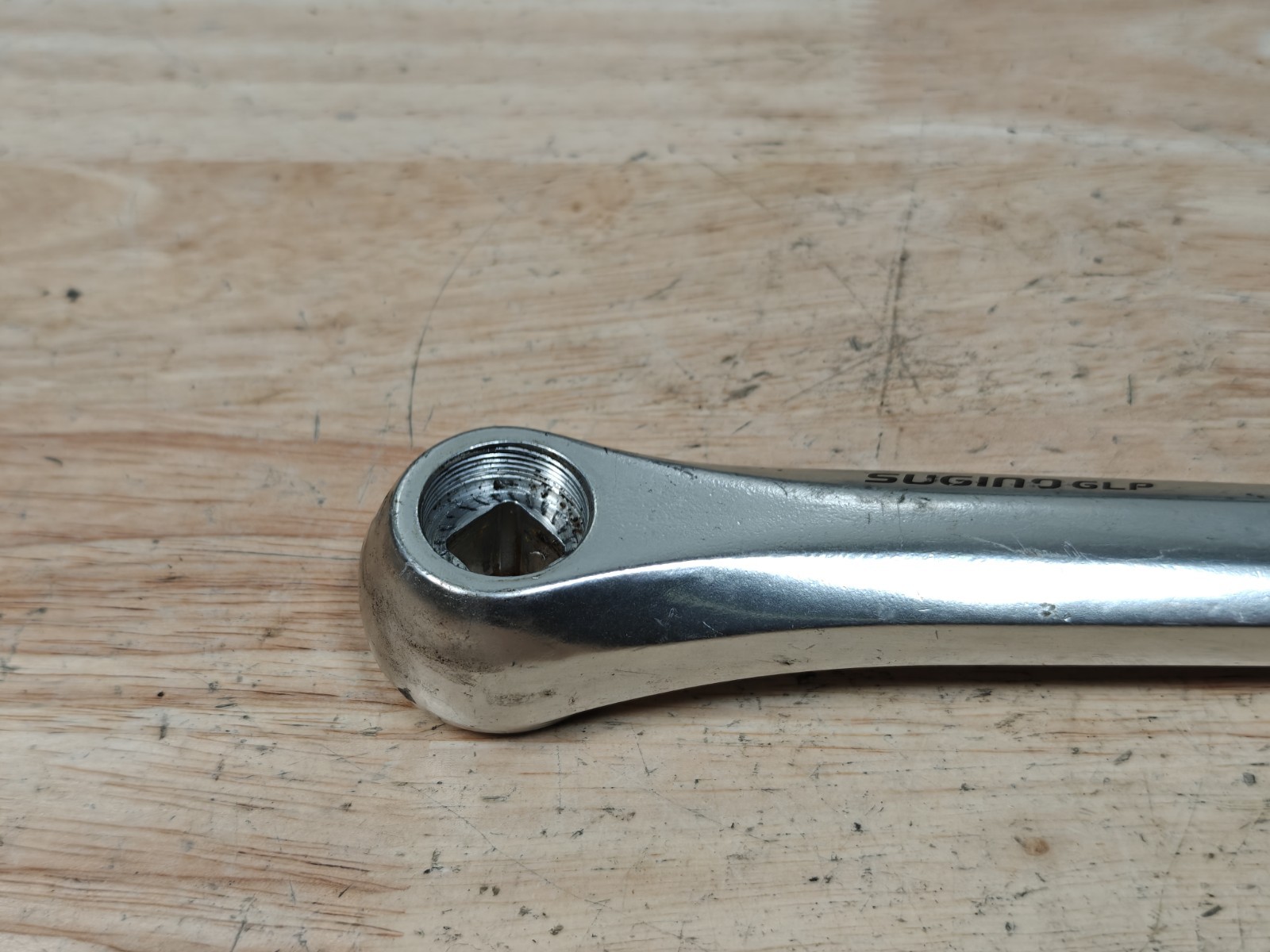 Vintage Sugino GLP Crankset JIS Taper 170mm 52/42 tooth chainrings