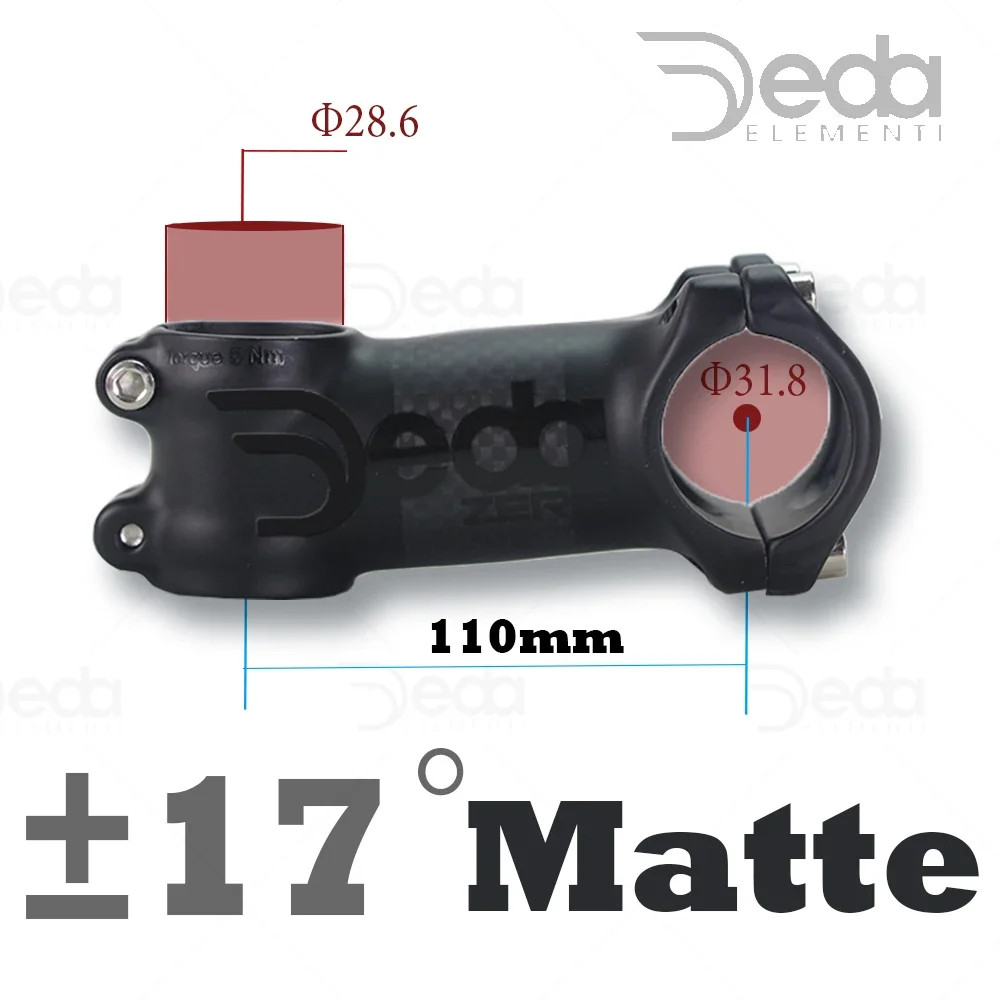 Handlebar Stems Gloss/Matte Finish Road/MTB Bicycle Stem 6/17 Degree 60-120mm
