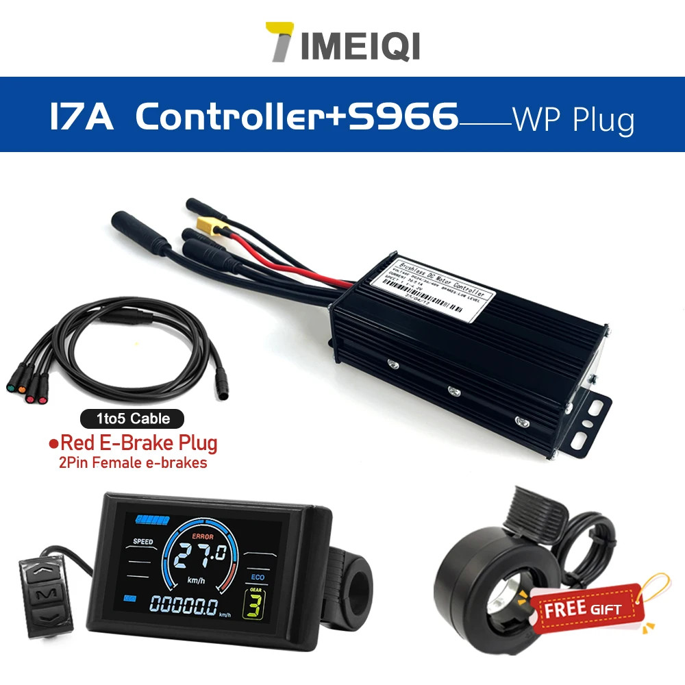 E-bike 3-Mode Sine Wave Waterproof Controller 17A 26A 30A 24V/36V/48V Display