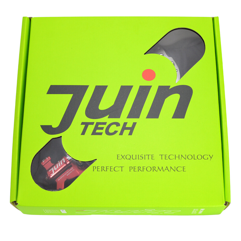 JUIN TECH F1 Hydraulic Flat mount Road CX Disc Brake set 160mm w/ Rotor ,Red