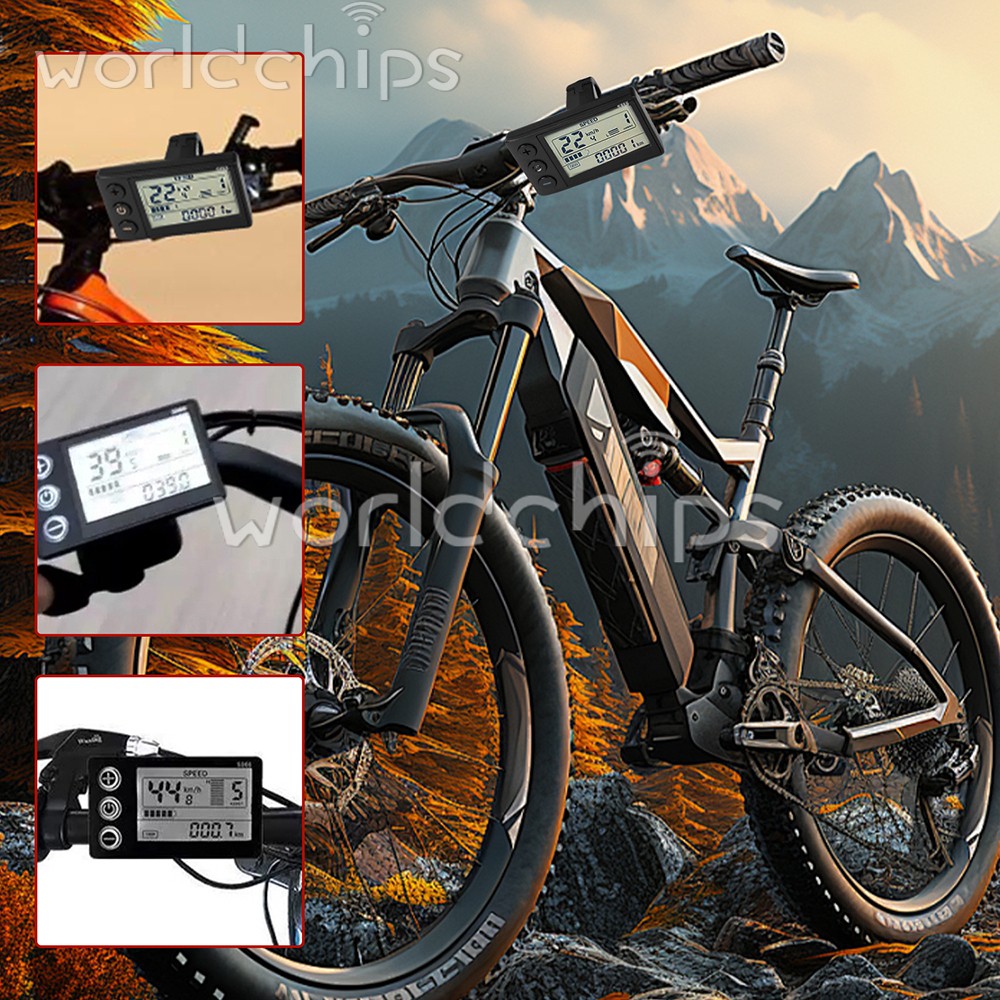 36V 48V 64V 40A 30A 20A Brushless Motor Controller E-Bike S866 LCD Display Meter