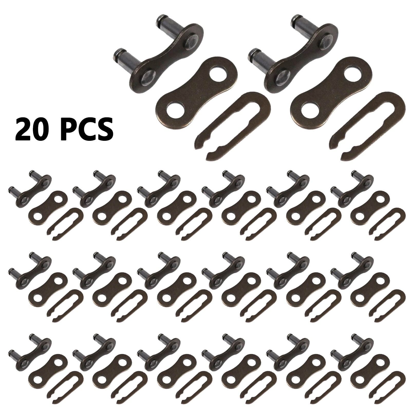 20x Bicycle Bike Chain-Master Link Joint Connector Single Speed Quick Clip KIT