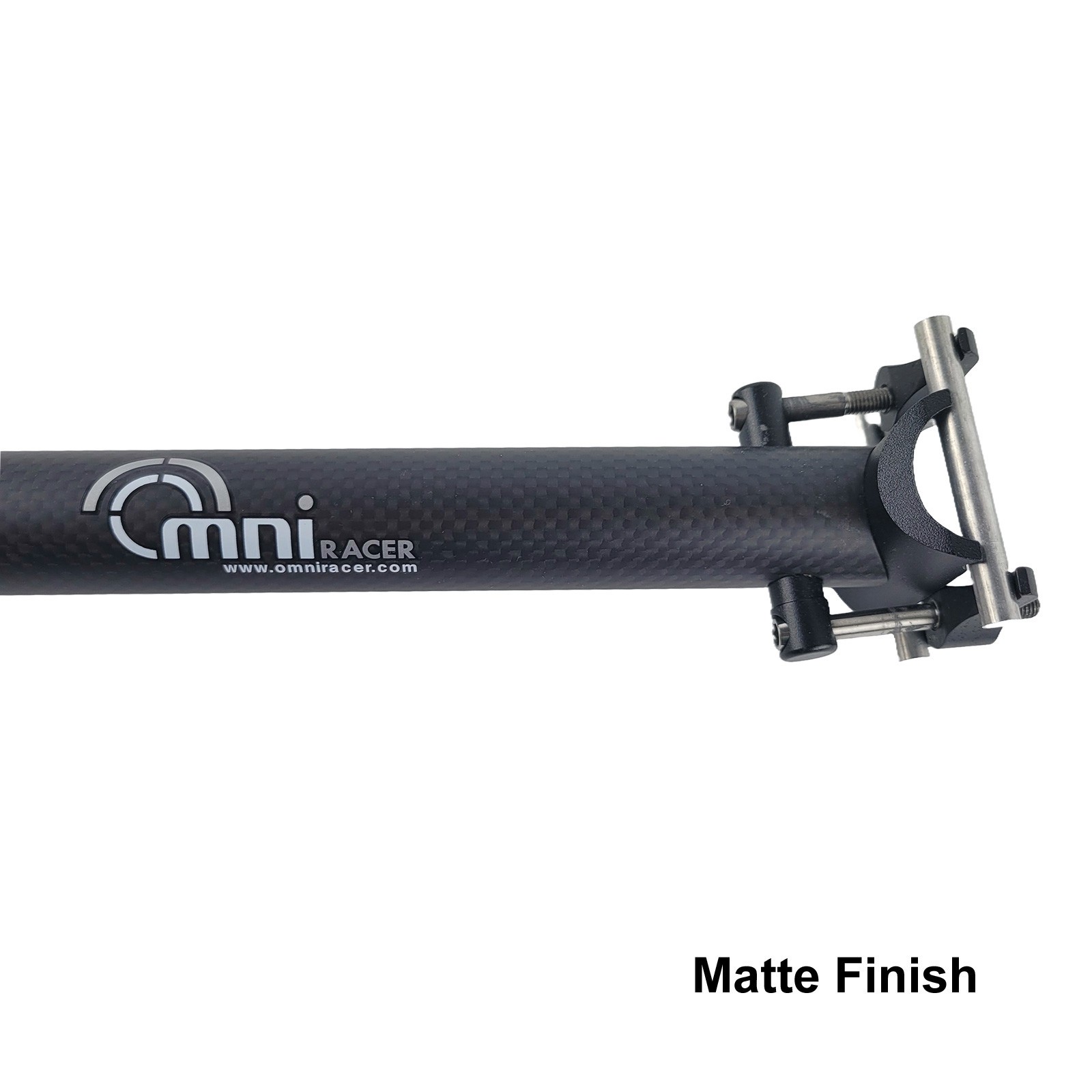 27.2x300mm OMNI Racer WORLDS LIGHTEST ULTRA-Lite Straight Carbon Seatpost: MATTE