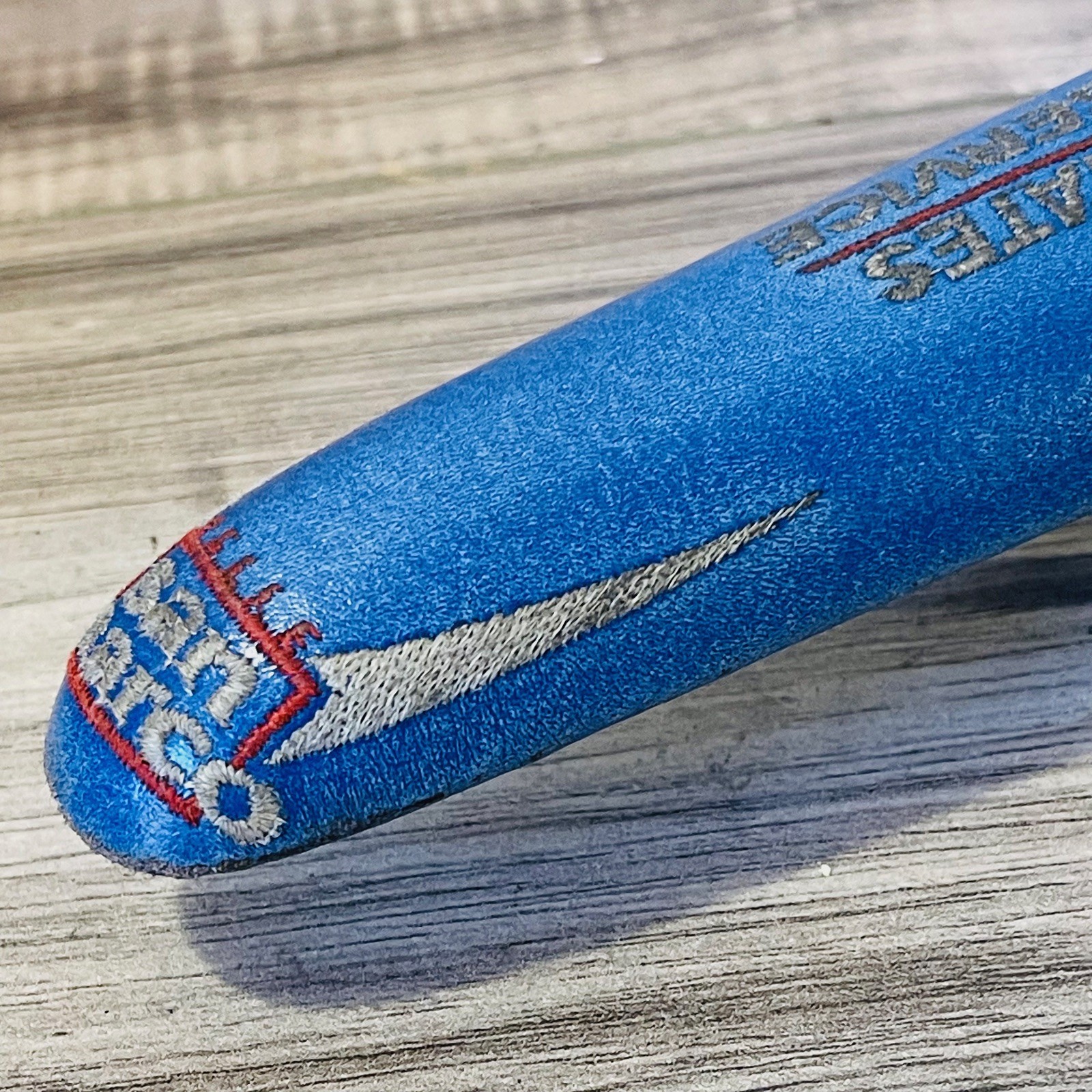 USPS Trek Selle San Marco ASPide Titanium Rail Saddle Embroidered Blue Leather