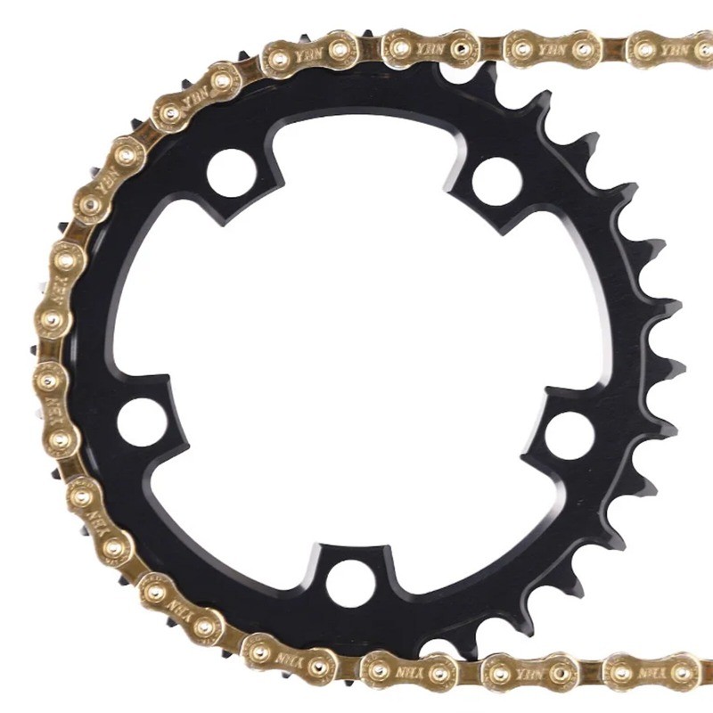 PASS QUEST 94 BCD 5Arm Bicycle Chain wheel ROUND Narrow Wide Chainring 32-40T US