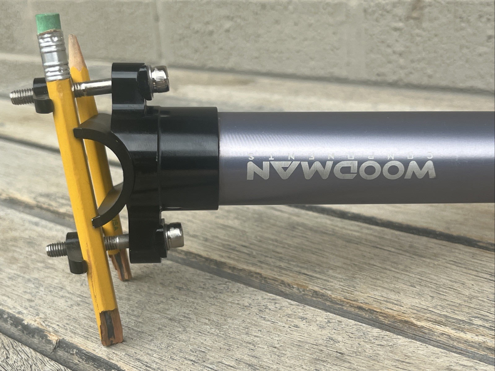 Vintage Woodman Components SL Plus Seatpost 30.9 x 390mm – Gray