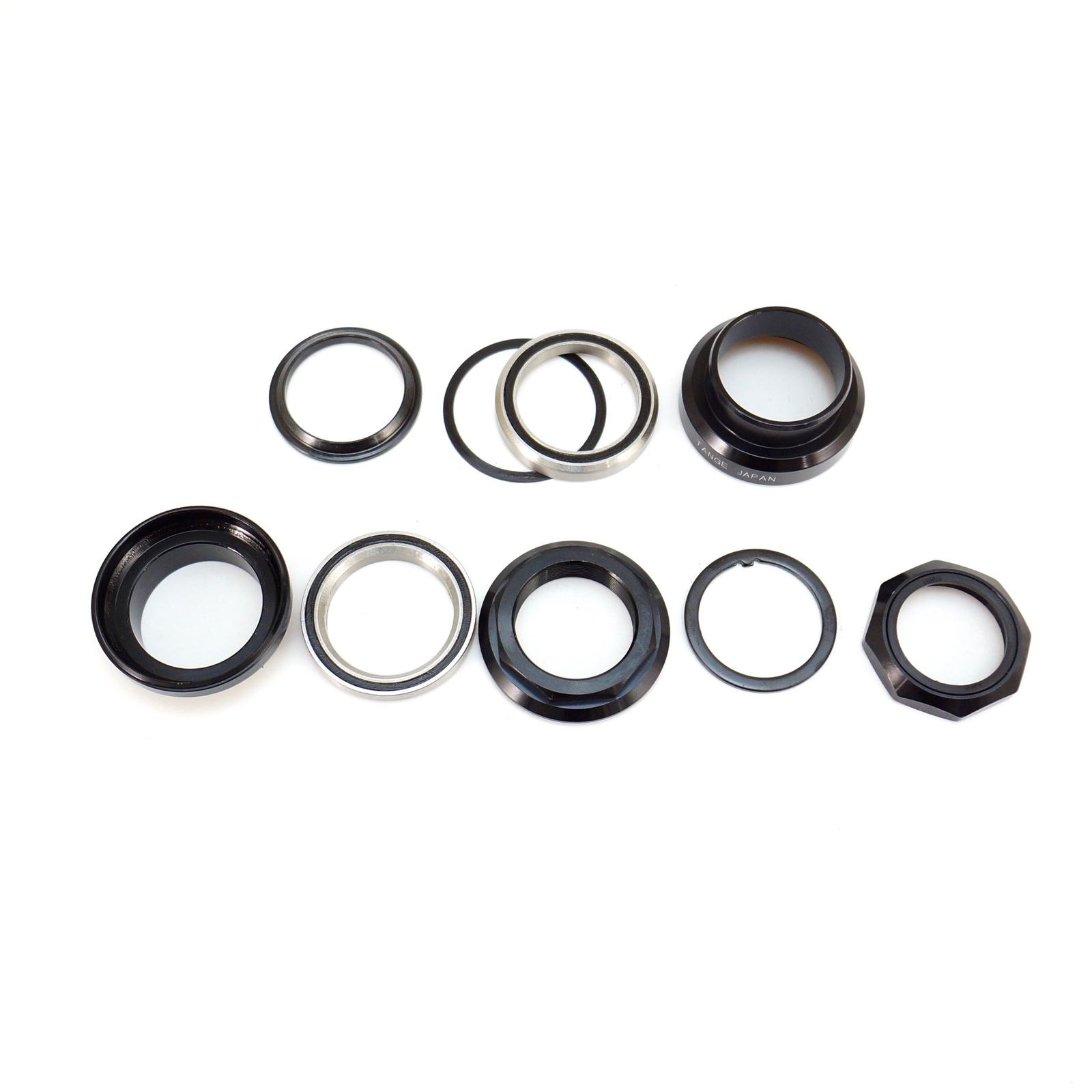 Tange Seiki Falcon FL270C Classic Threaded Bike Headset 1 1/8″ Silver/Black