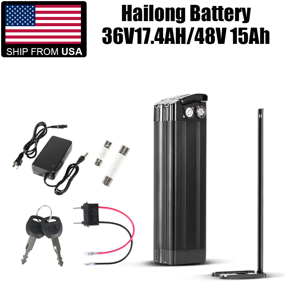 36Volt 48Volt Lithium Ebike Battery 15Ah 17.4Ah 1000W Silverfish E-bike Battery