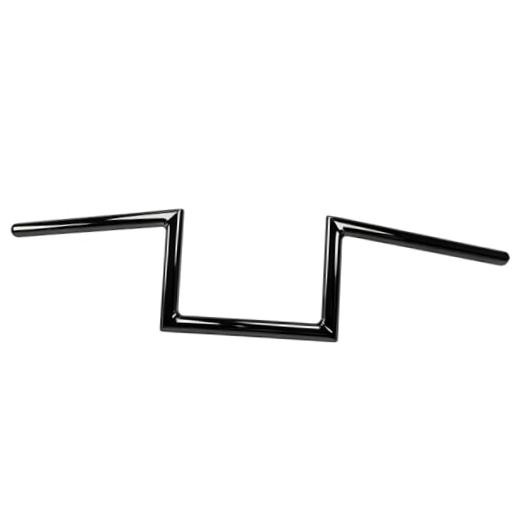 8″‘ Rise 7/8″‘ 22mm Motorcycle Handlebar Z Bar Fit Gloss Black 6 Inch