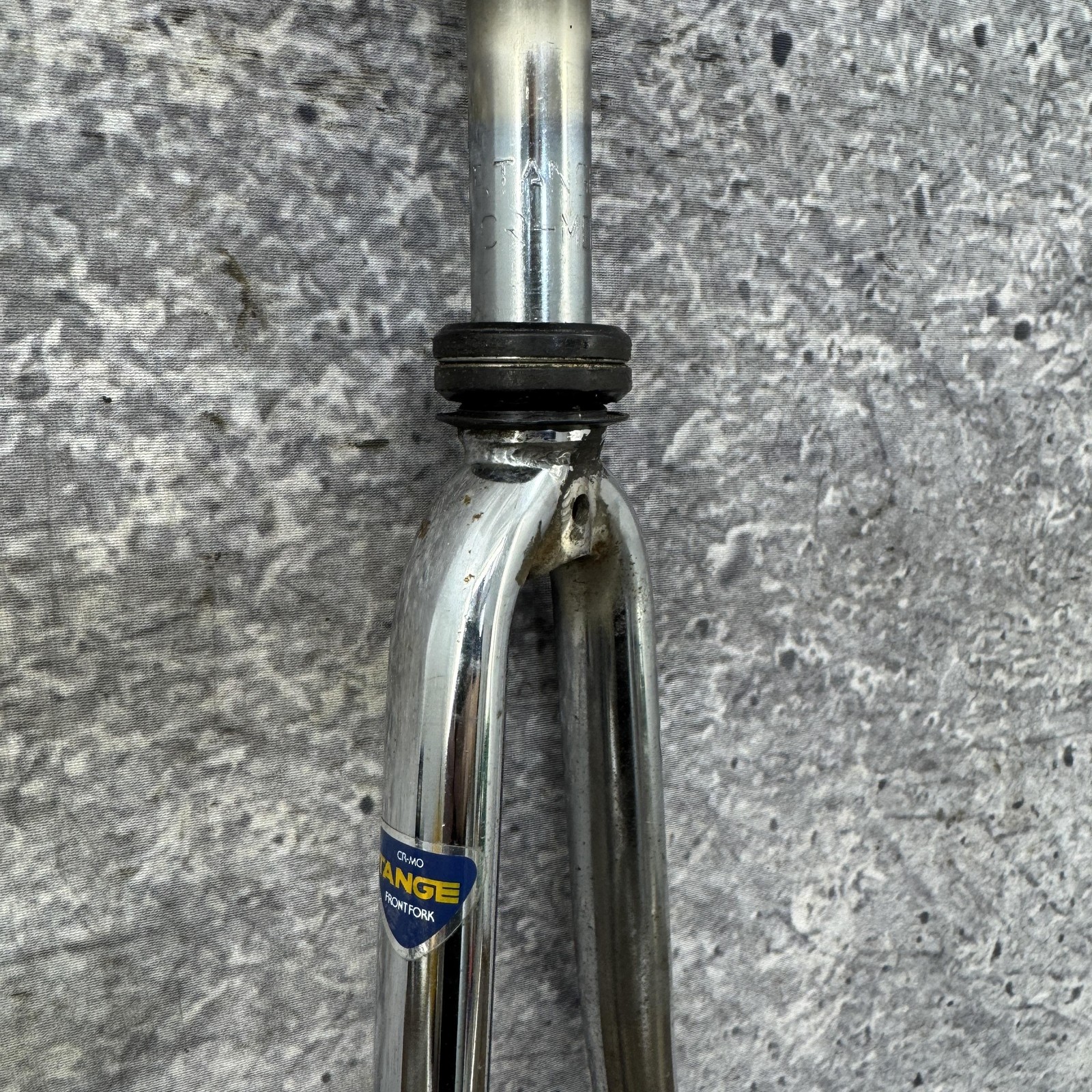 Vintage Tange CRMO 700c Fork 1 In Threaded QR SHORT Road Touring Japan Steel