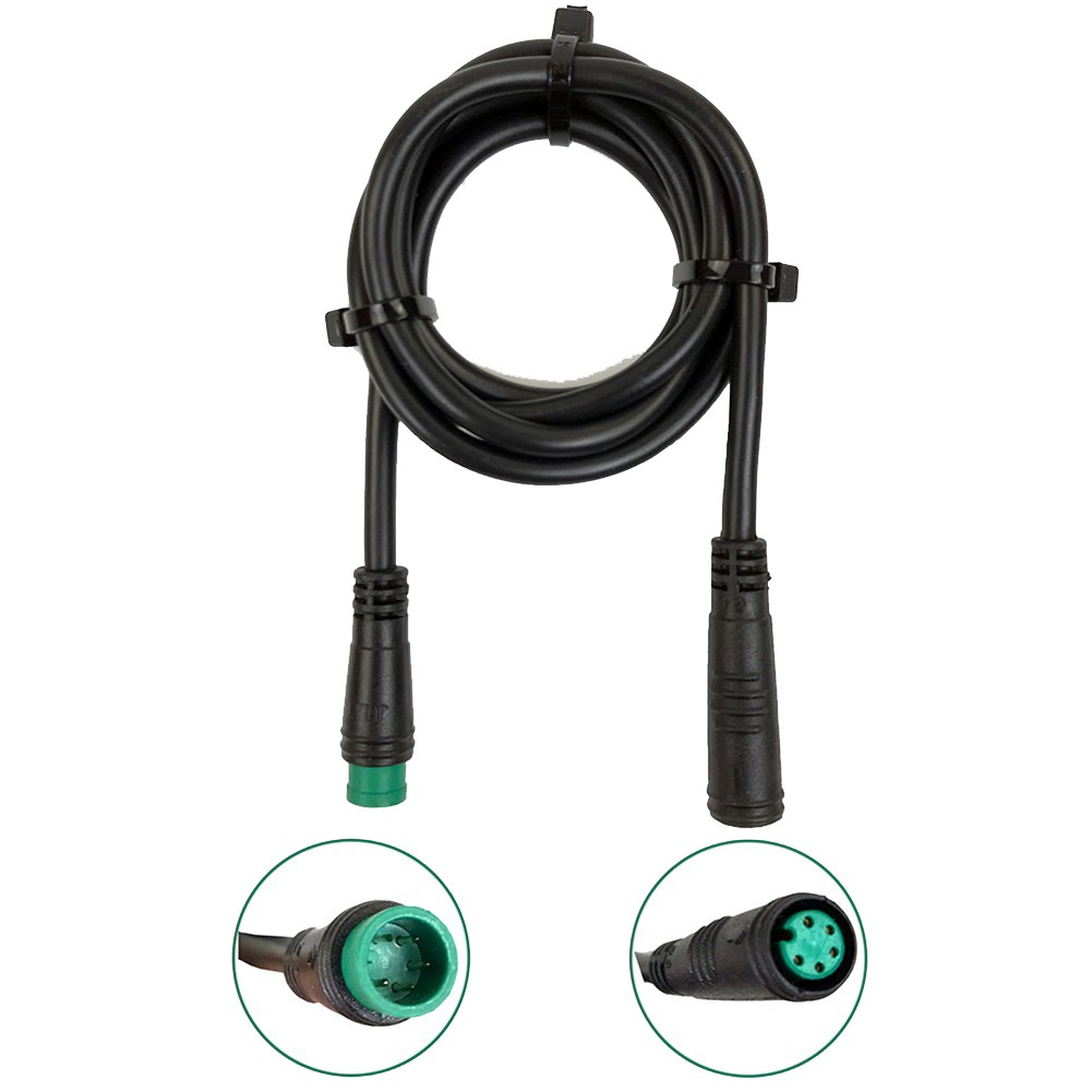 90CM E-bike KT/Bafang Display Waterproof Extension Cable Male To Female 5Pin