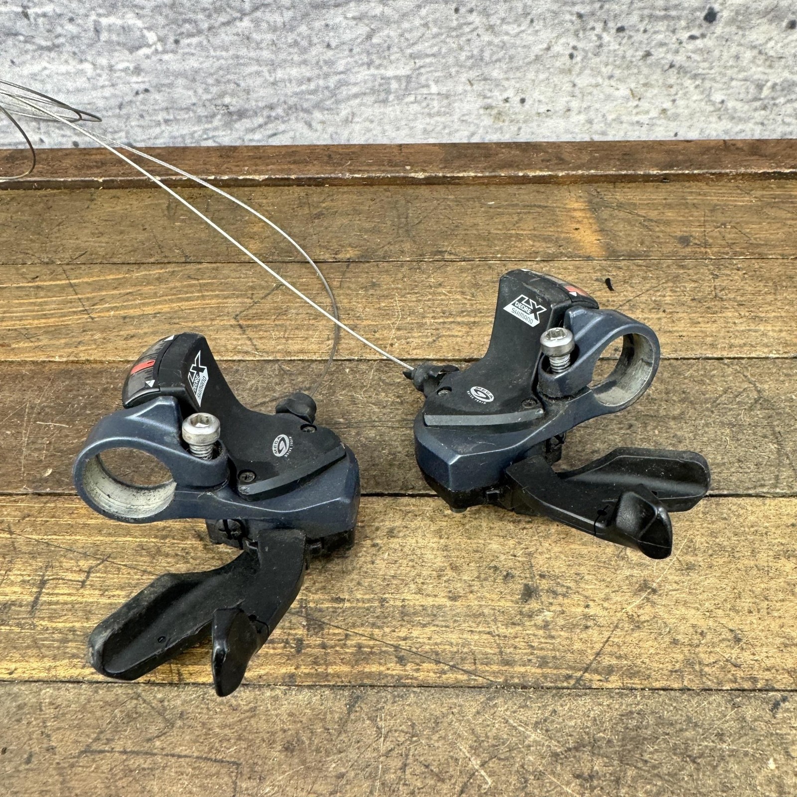 Vintage Shimano Deore LX SL-M567 Shifter Set 3×8 8s Trigger MTB Black Japan 90s