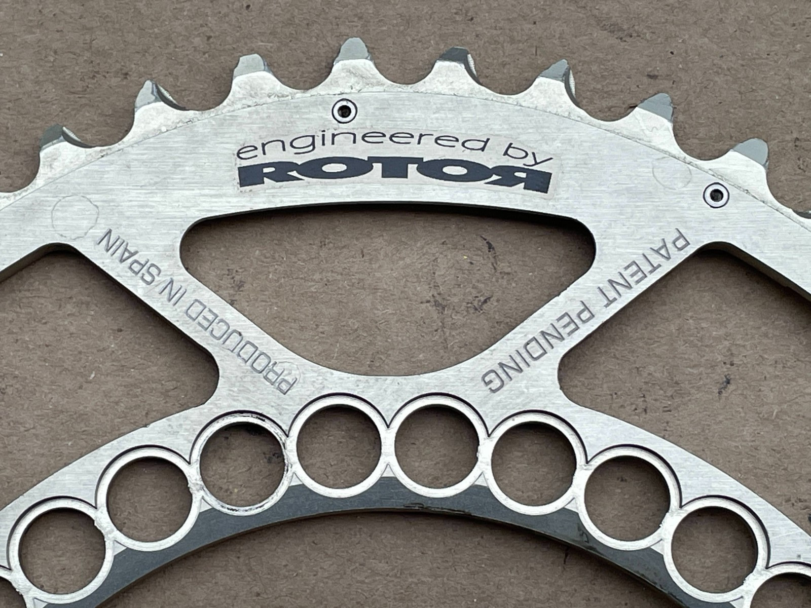 Rotor Q-ring Oval Chainring OCP (Optimum Chainring Position) 53t 130bcd Silver