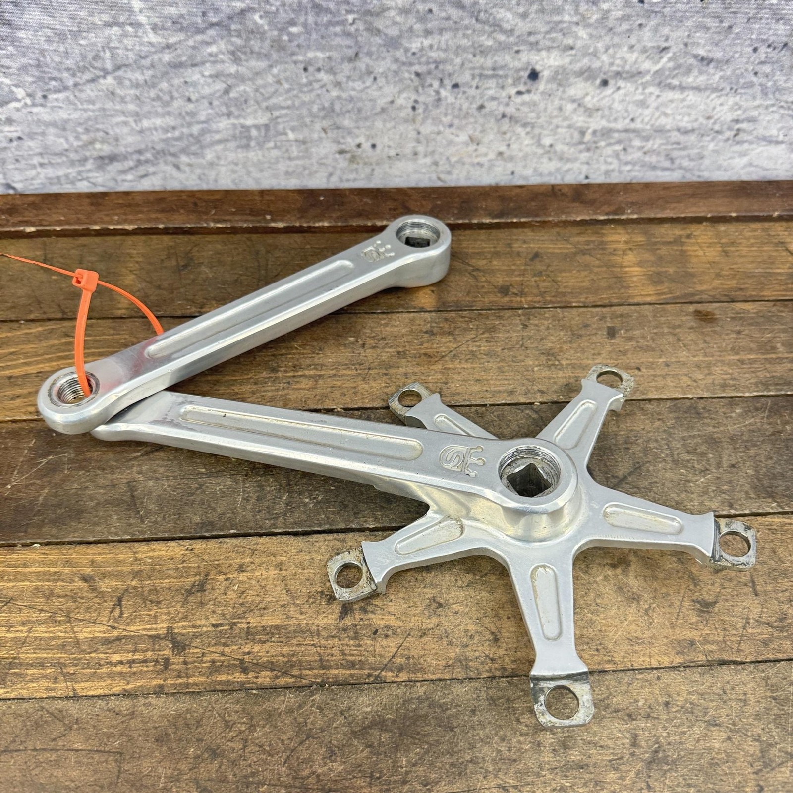 Vintage Sugino Crown Crankset 171mm 144 BCD Old School BMX Arms 5-Arm Alloy