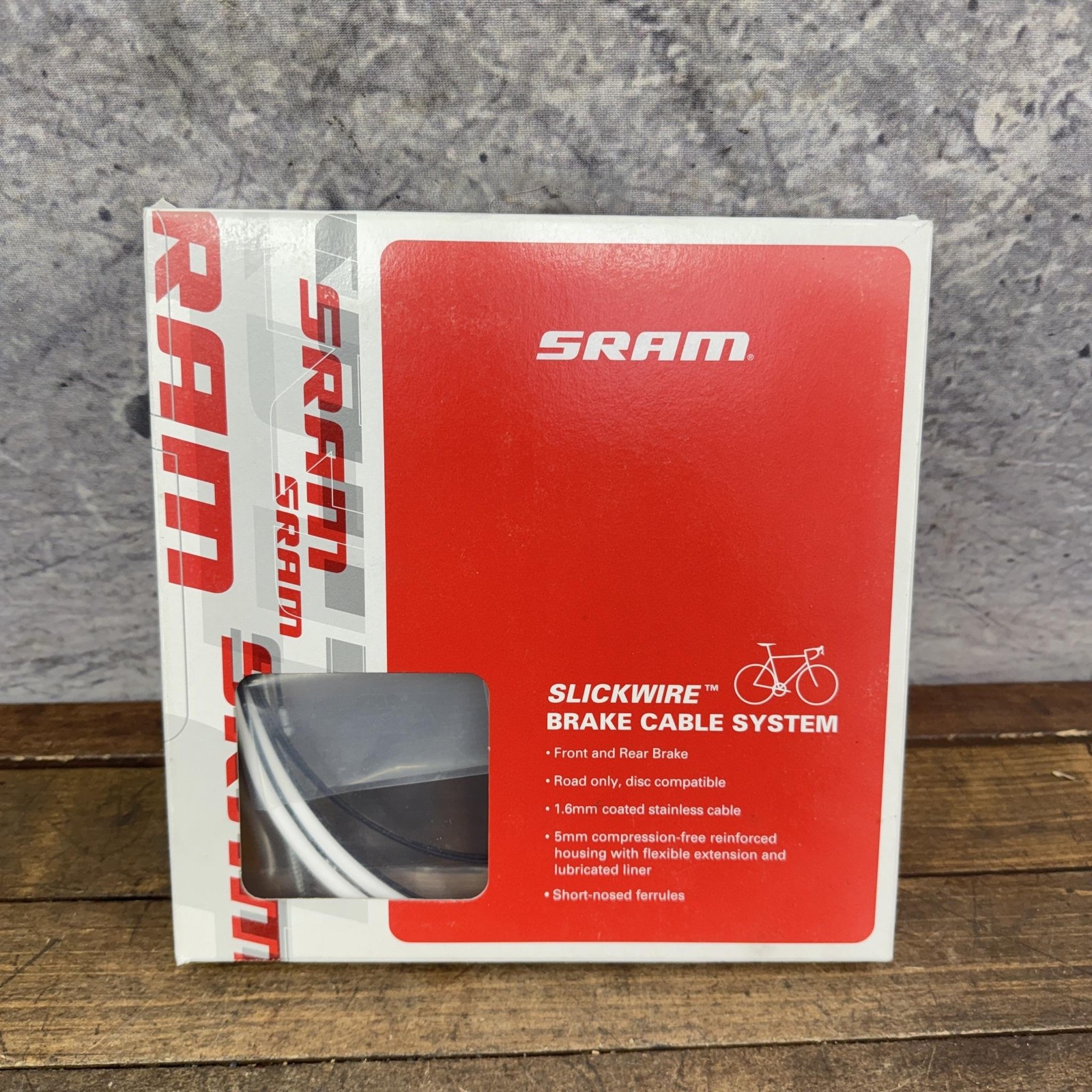 SRAM Slickwire Road Brake Cable Kit White 00.7115.017.020 Open Box Bike