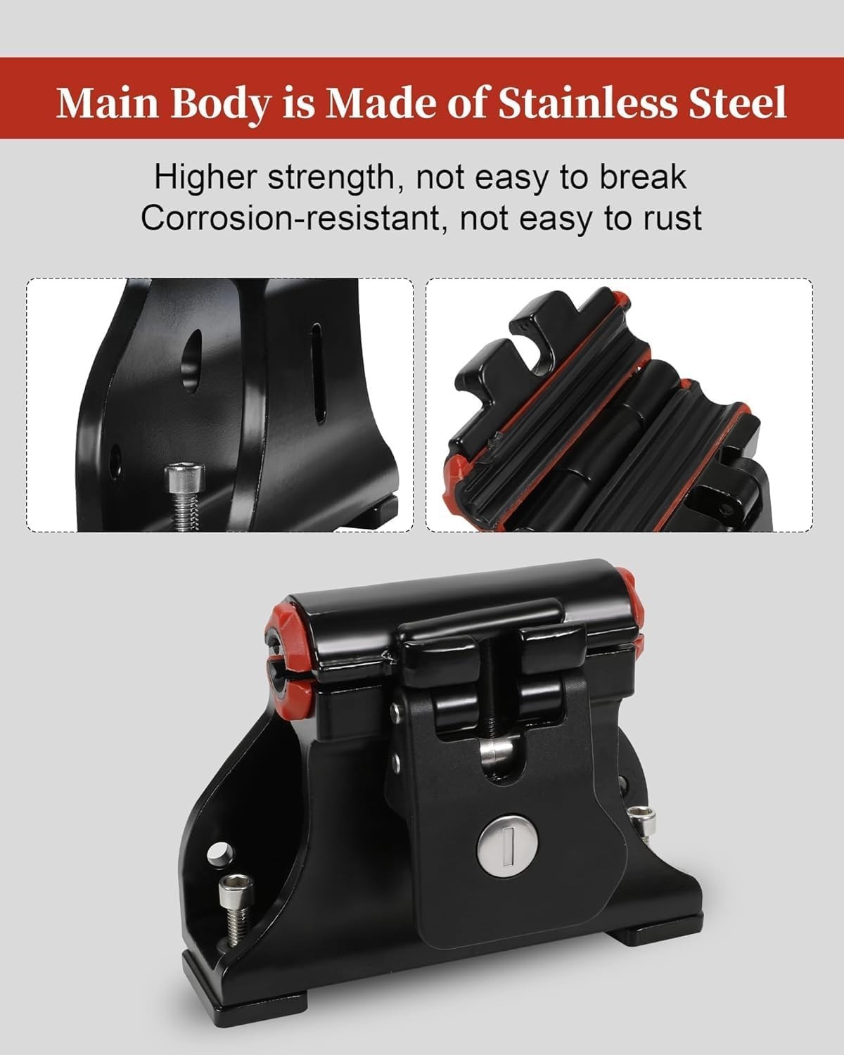 Locking Thru-Axle Fork Mounts, Adjustable Locking Thru-axle Track Bracket, with