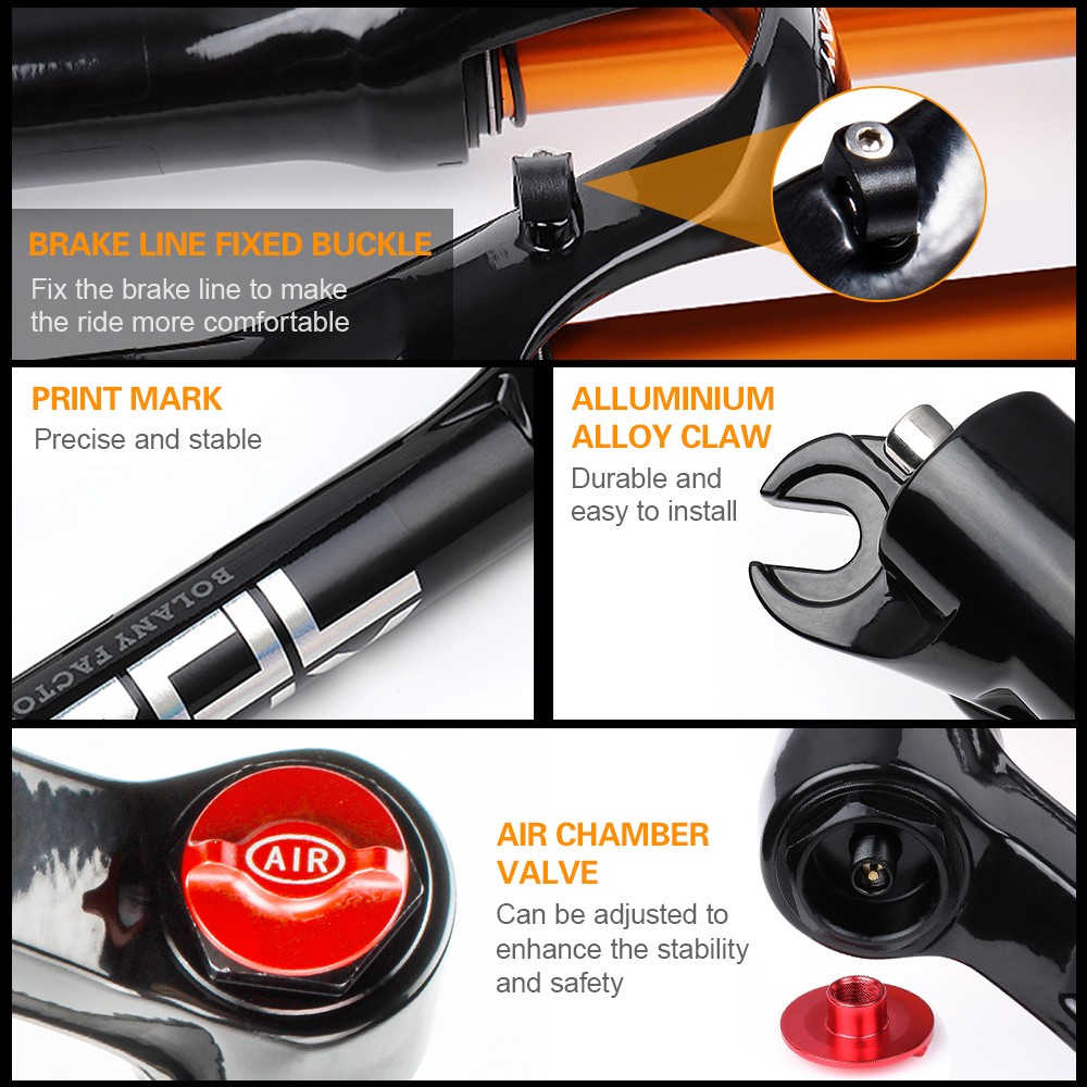 Ultra-light 29» Mountain Bike Air Front Fork With Remote Control Magnesium MUKY