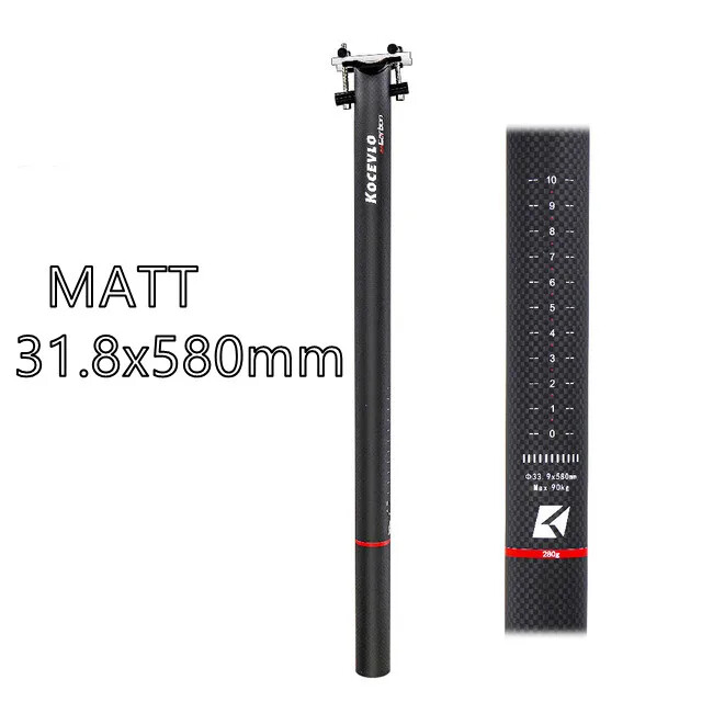 Folding Bike Seatpost 31.8/33.9*580mm Carbon Fibre MTB Bicycle Seatpost